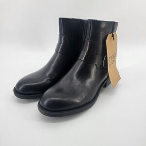 Frye & Company Women's Cormac Black Side Zip Ankle Boots Size 7.5M New FO10163